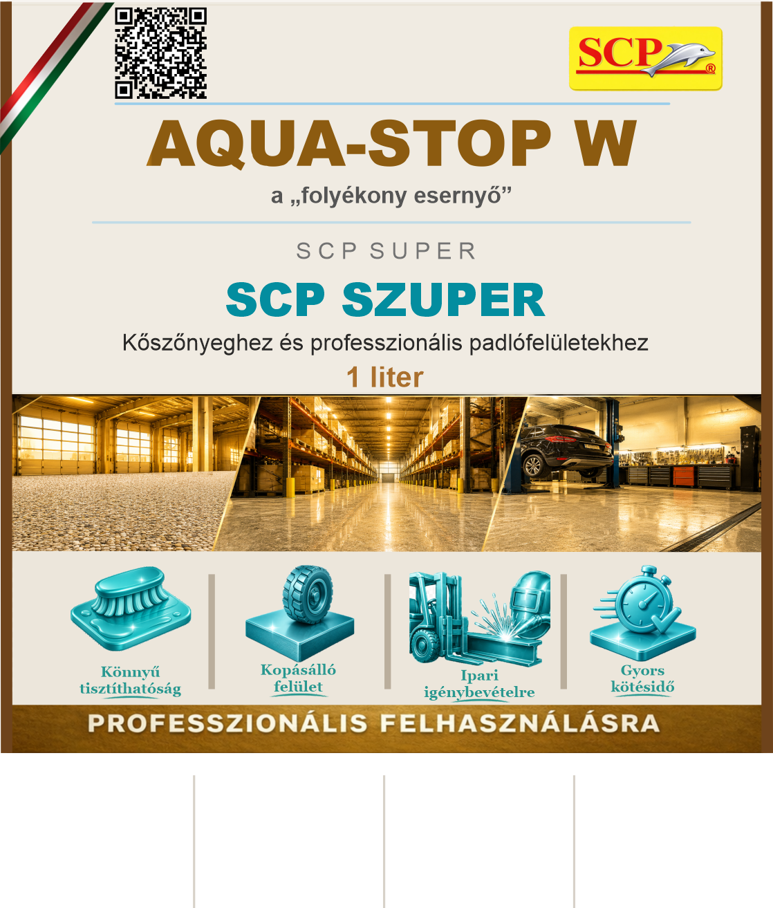 SCP SUPER – termékcímke