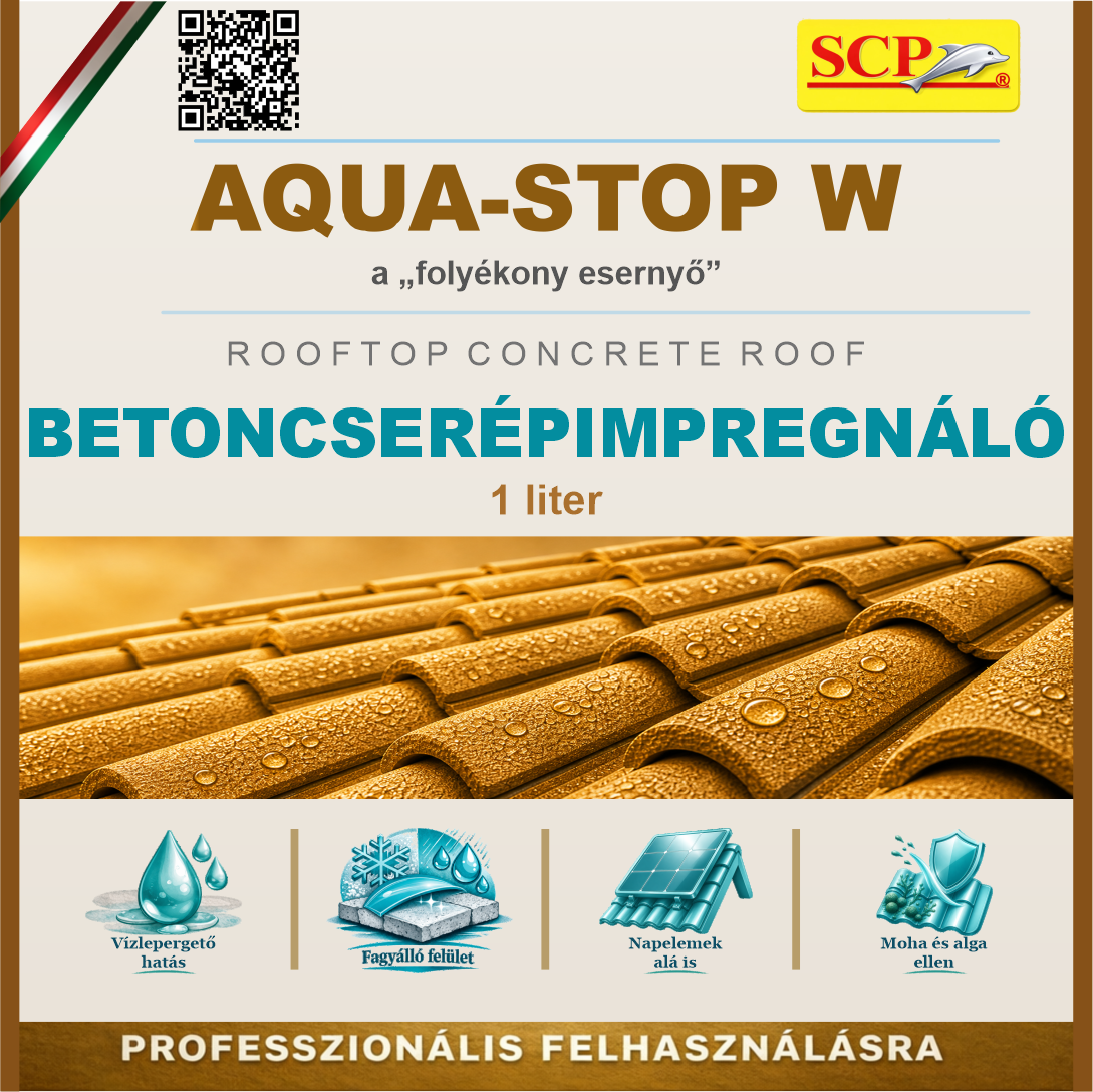 Betoncserép impregnáló – Rooftop Concrete Roof