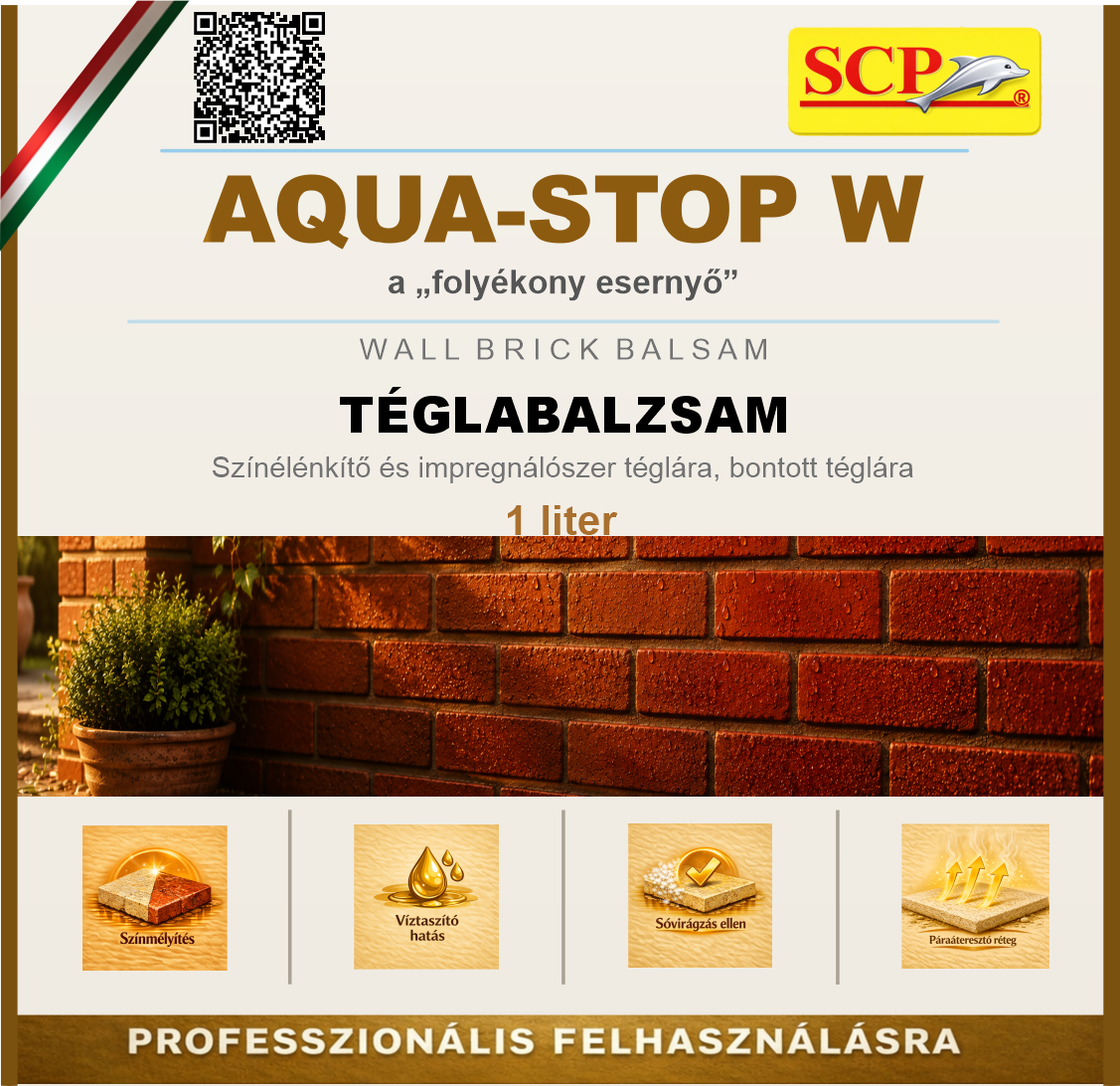 TÉGLABALZSAM – Wall Brick Balsam – címkekép