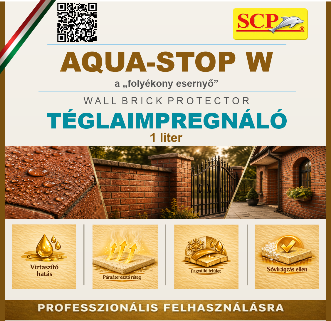 TÉGLAIMPREGNÁLÓ – Wall Brick Protector – címkekép