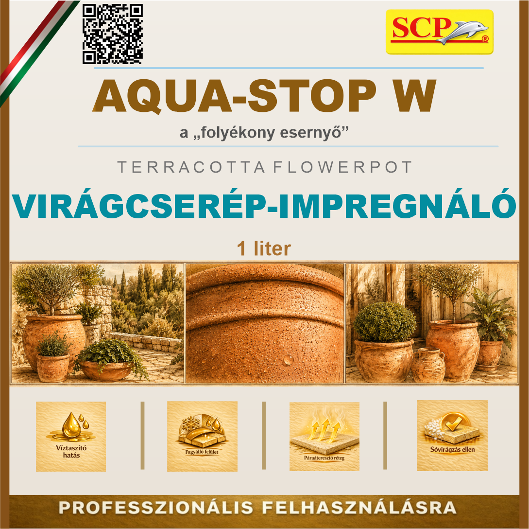 VIRÁGCSERÉP-IMPREGNÁLÓ – címkekép