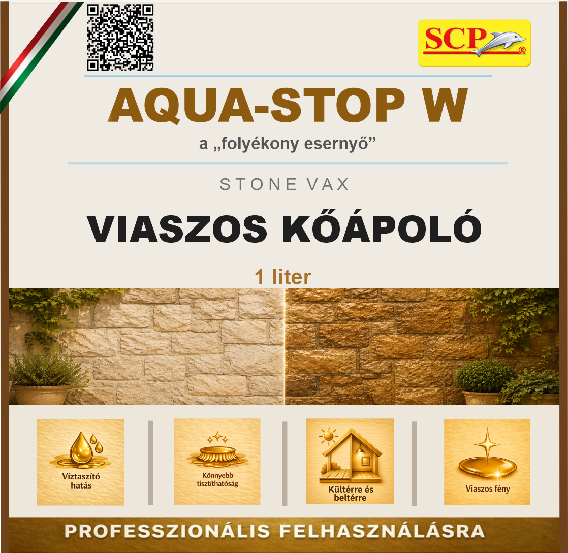 Kőimpregnáló – termékcímke